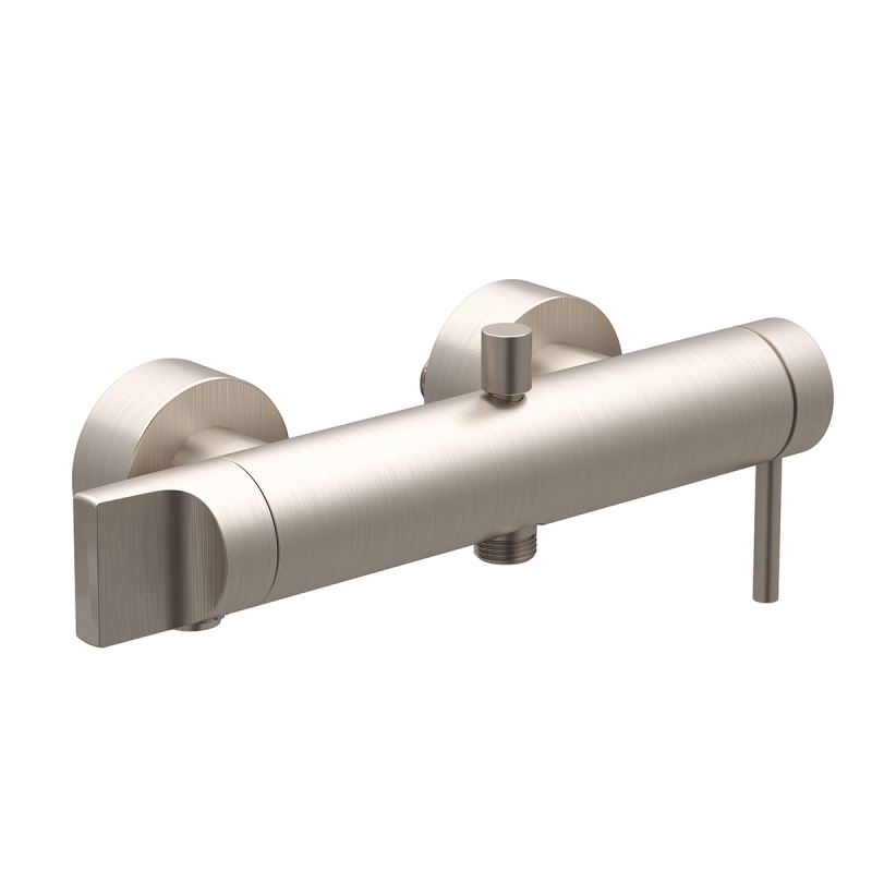 VitrA Origin Bath Shower Mixer - Brushed Nickel 9