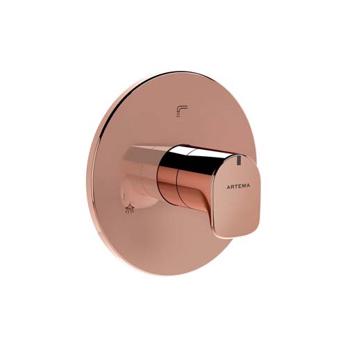 VitrA Root Round Built-In Diverter 3 Way - Copper