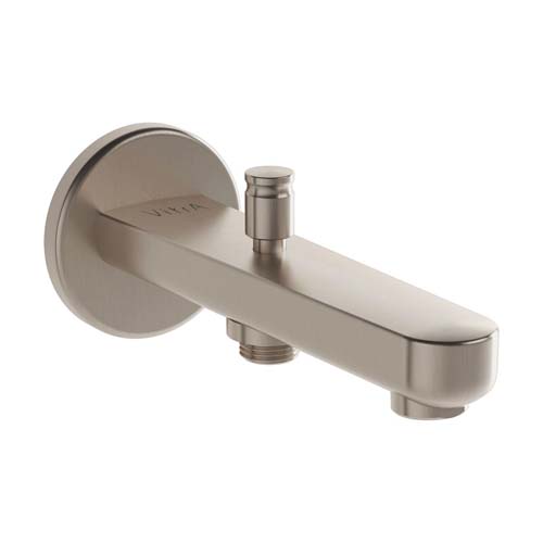 VitrA Root Round Spout with Hand Shower Outlet - Brushed Nickel