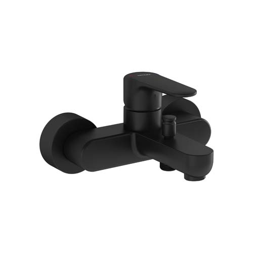 VitrA Root Round Bath Mixer - Matt Black