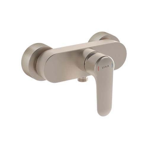 VitrA Root Round Shower Mixer - Brushed Nickel