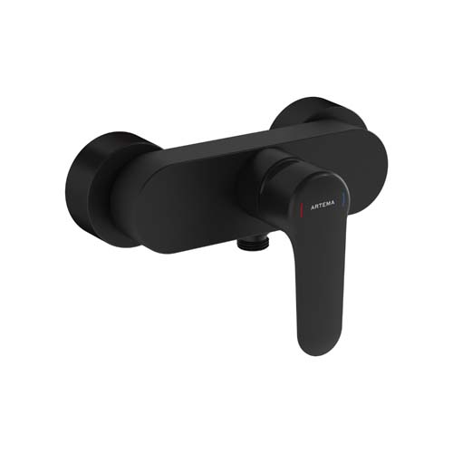 VitrA Root Round Shower Mixer - Matt Black