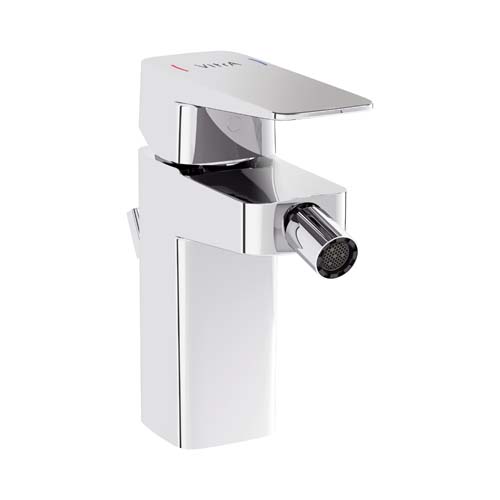 VitrA Root Square Bidet Mixer with Pop-Up - Chrome