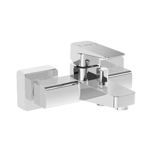 VitrA Root Square Bath Mixer - Chrome