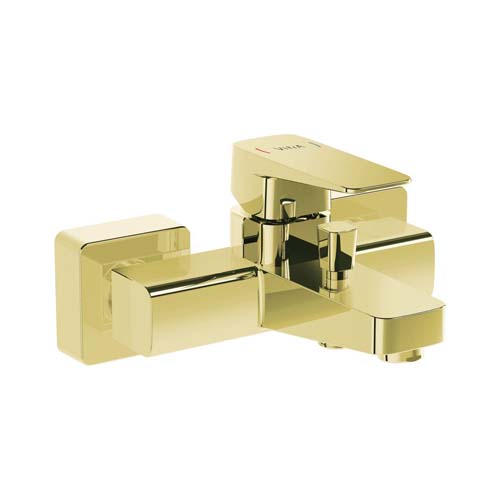 VitrA Root Square Bath Mixer - Gold