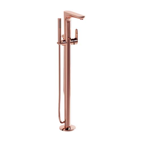 VitrA Root Floorstanding Bath Mixer with Hand Shower - Copper 12