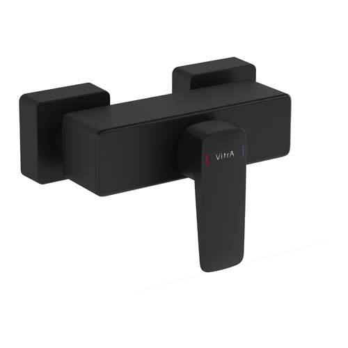 VitrA Root Square Shower Mixer - Matt Black