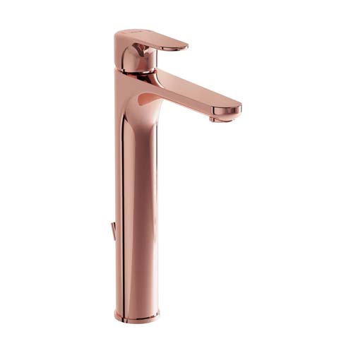 VitrA Root Tall Basin Mixer with Pop-Up - Copper