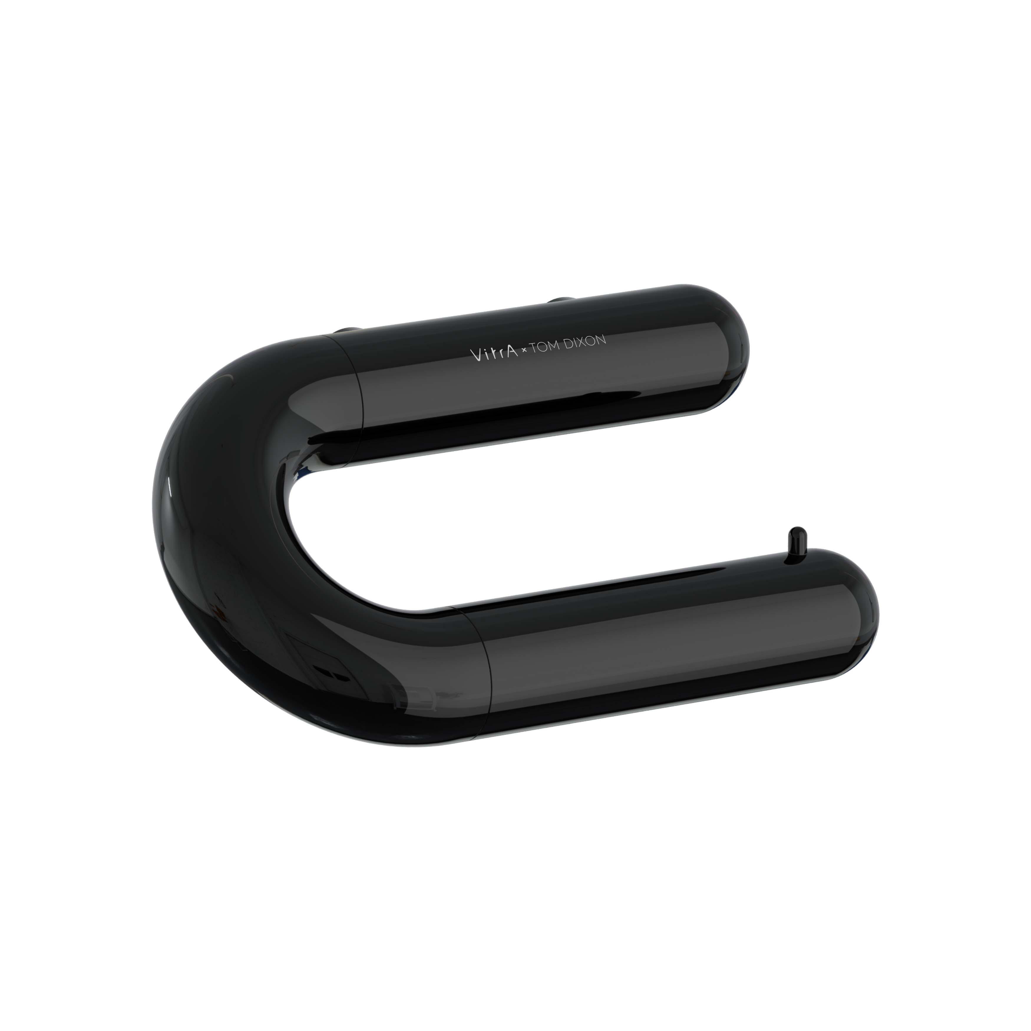 VitrA Liquid Toilet Roll Holder - Gloss Black