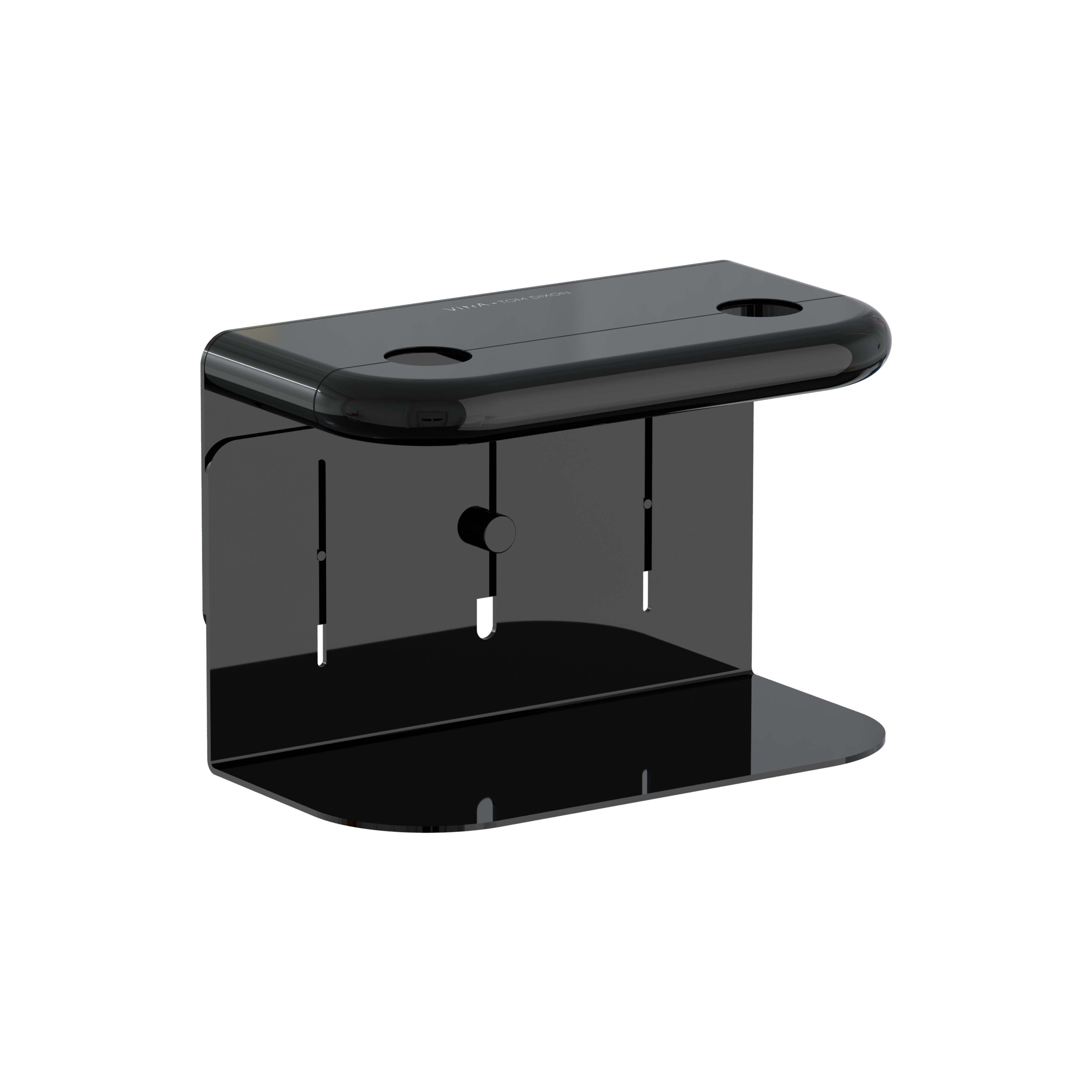 VitrA Liquid Double Soap Dispenser Holder - Gloss Black