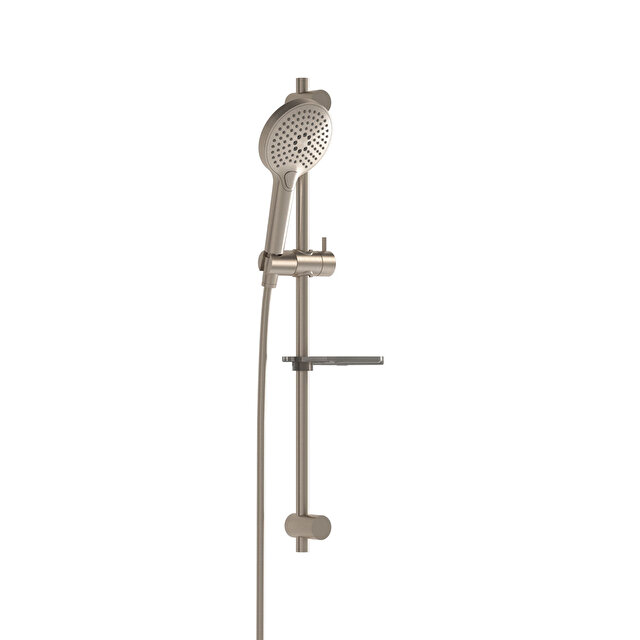 VitrA Bliss 3 Function Hand Shower with Rail - Brushed Nickel