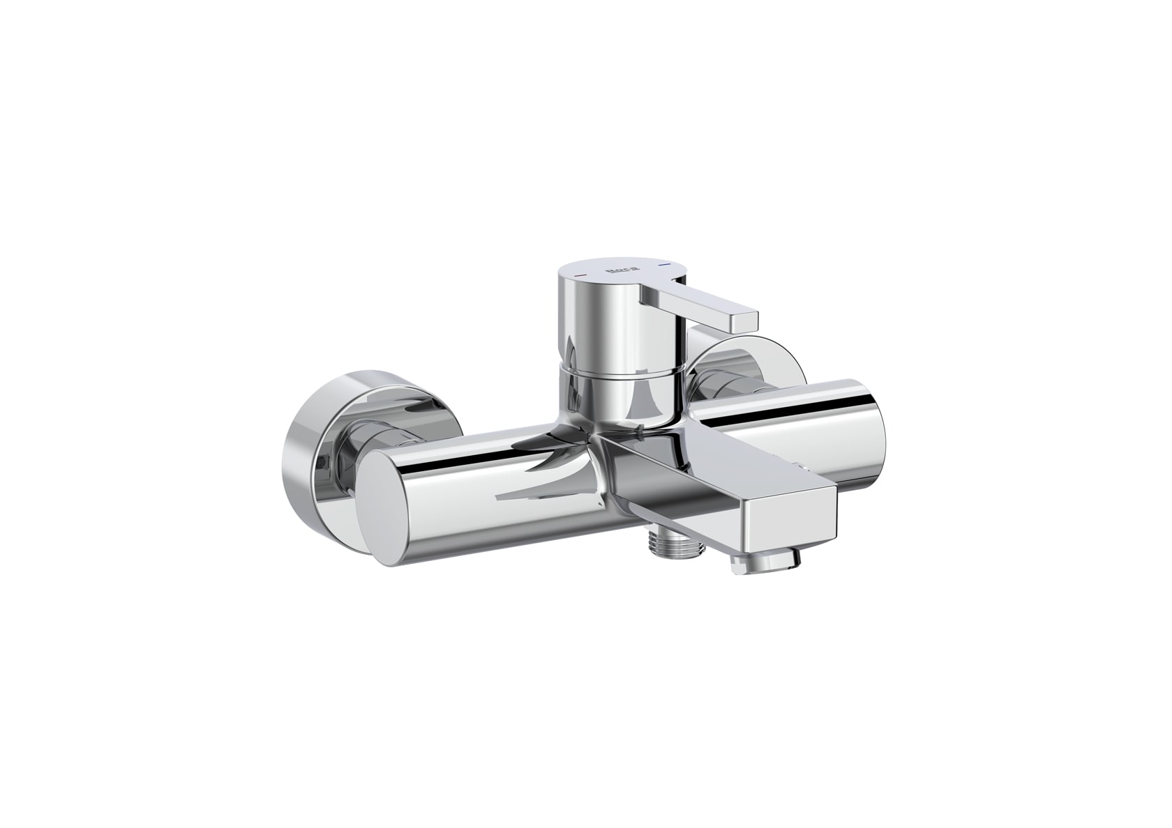 Roca Naia Wall Mounted Bath Shower Mixer - Chrome