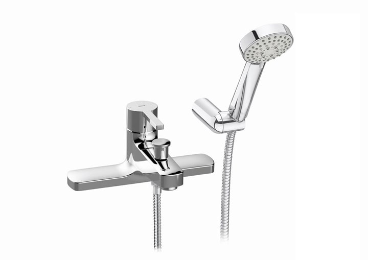 Roca Naia Bath Shower Mixer - Chrome