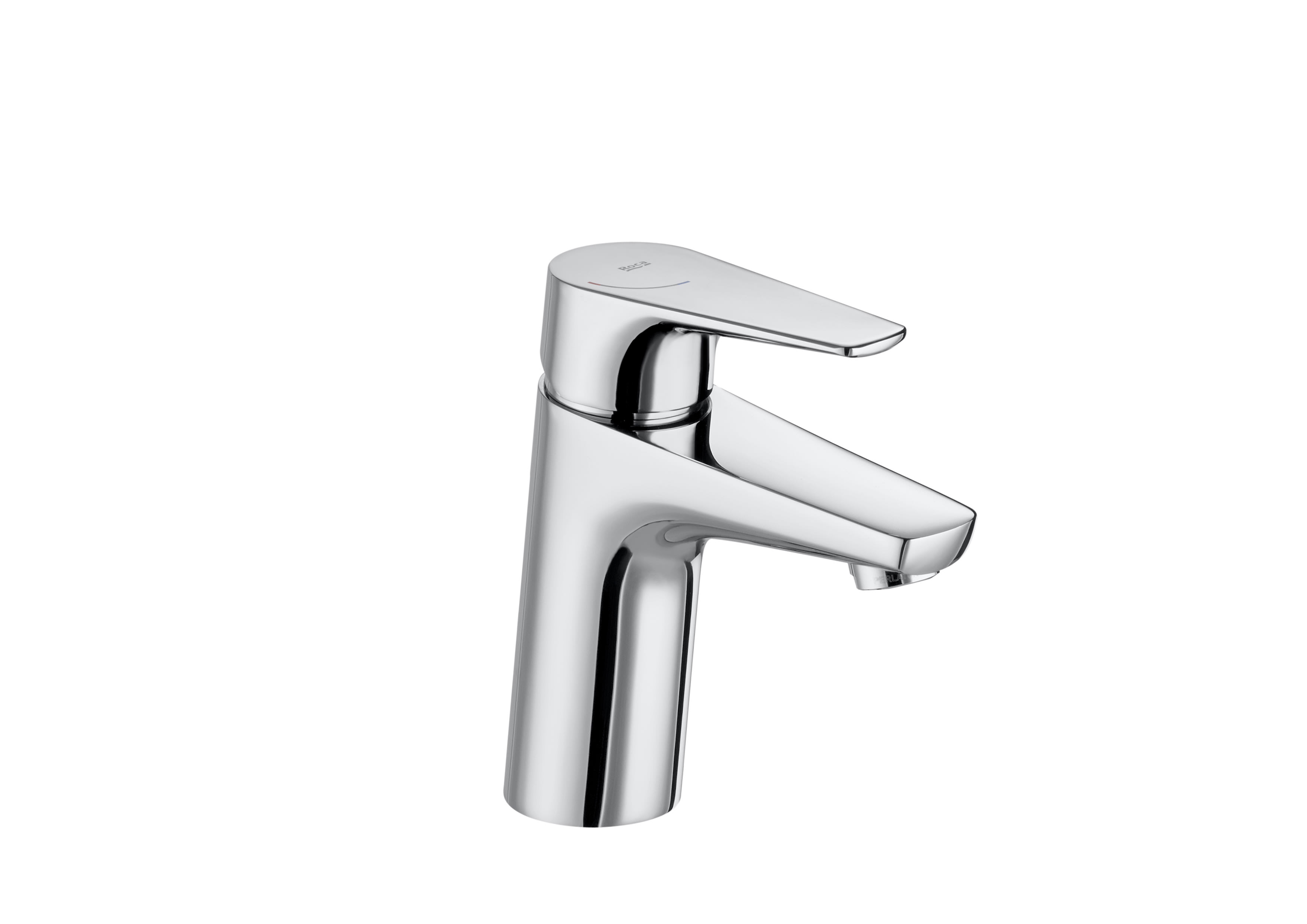 Roca Atlas Mono Basin Mixer Smooth Body - Chrome