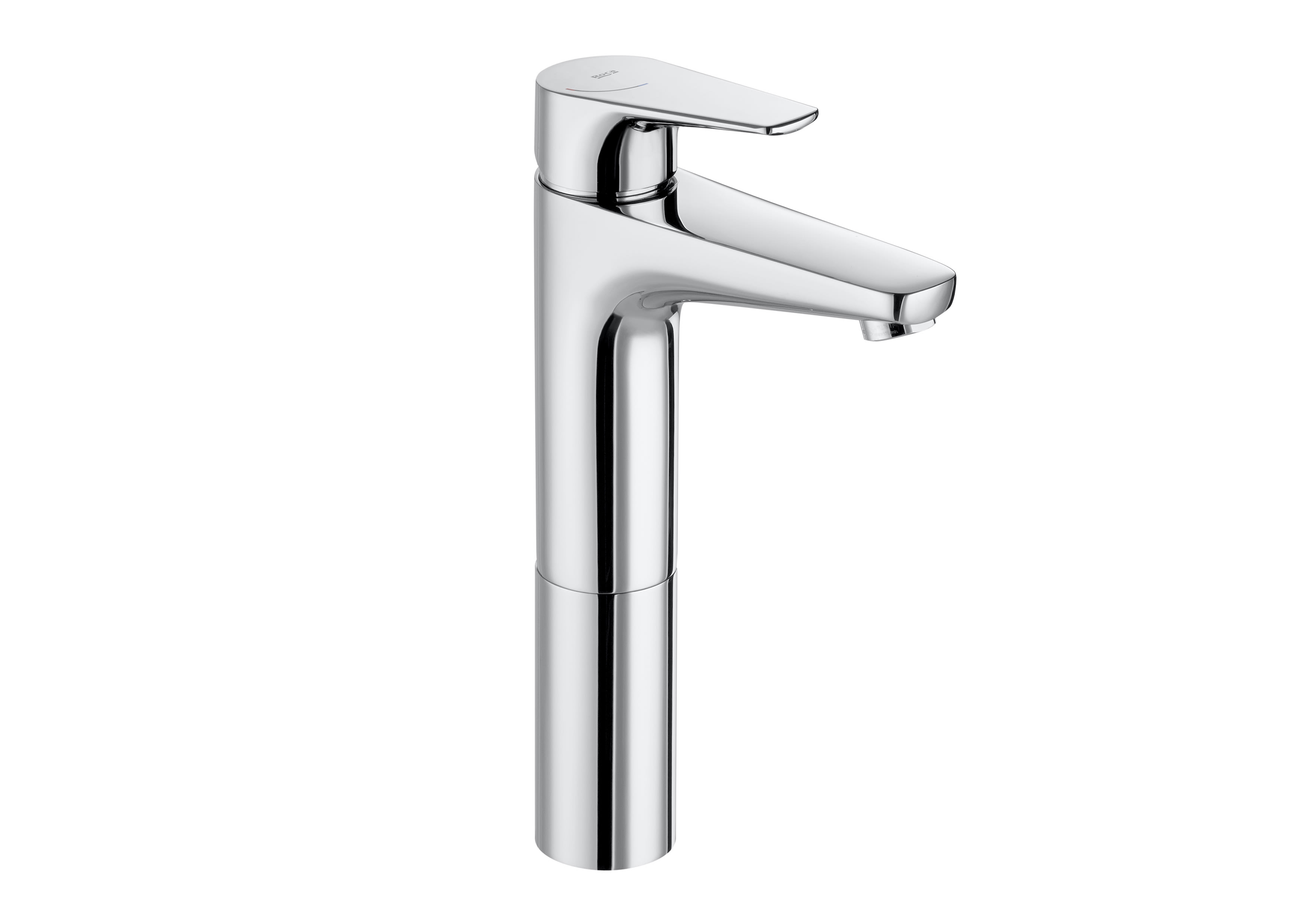 Roca Atlas Extended Mono Basin Mixer Smooth Body - Chrome