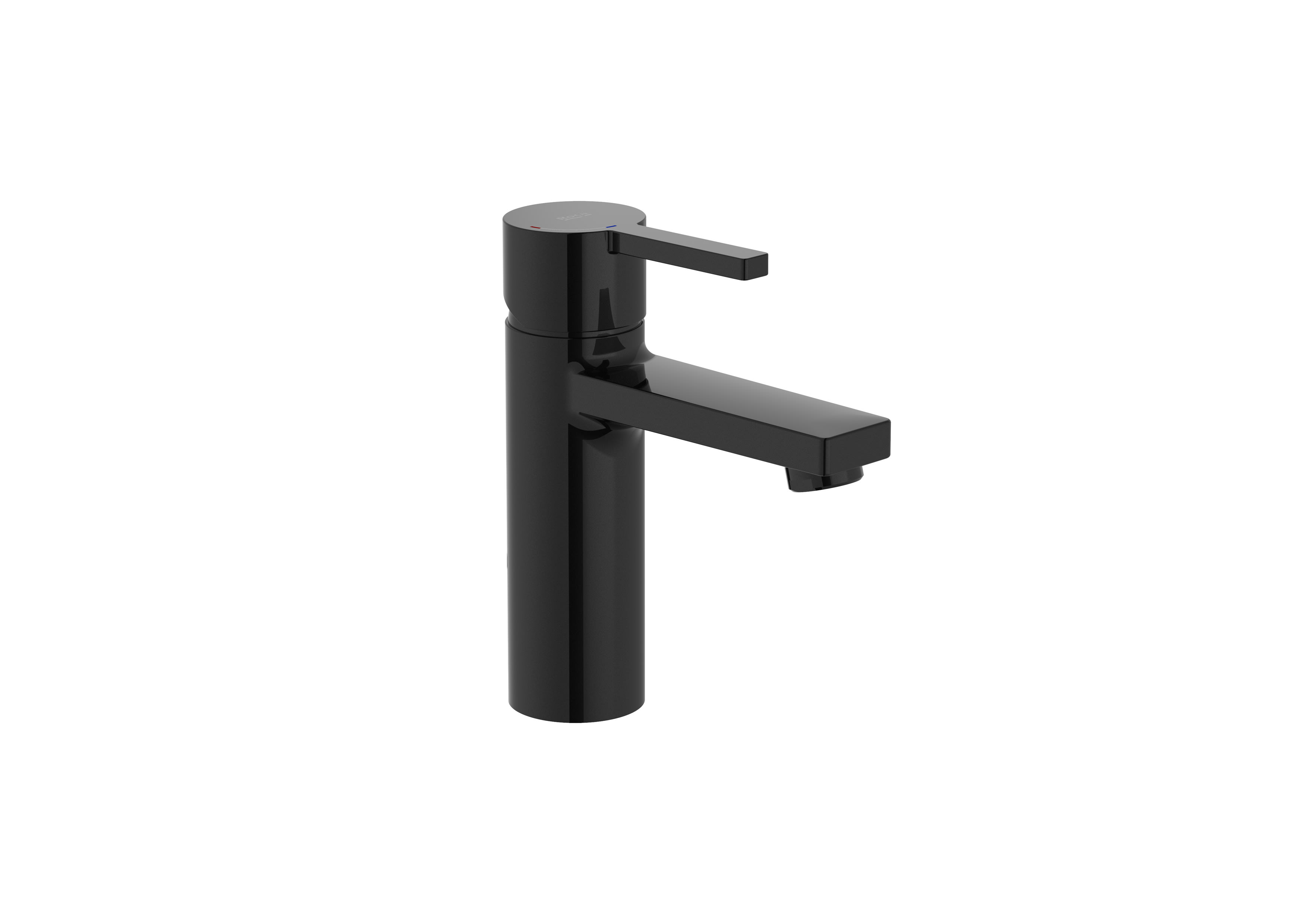 Roca Naia Smooth Body Basin Mixer - Black