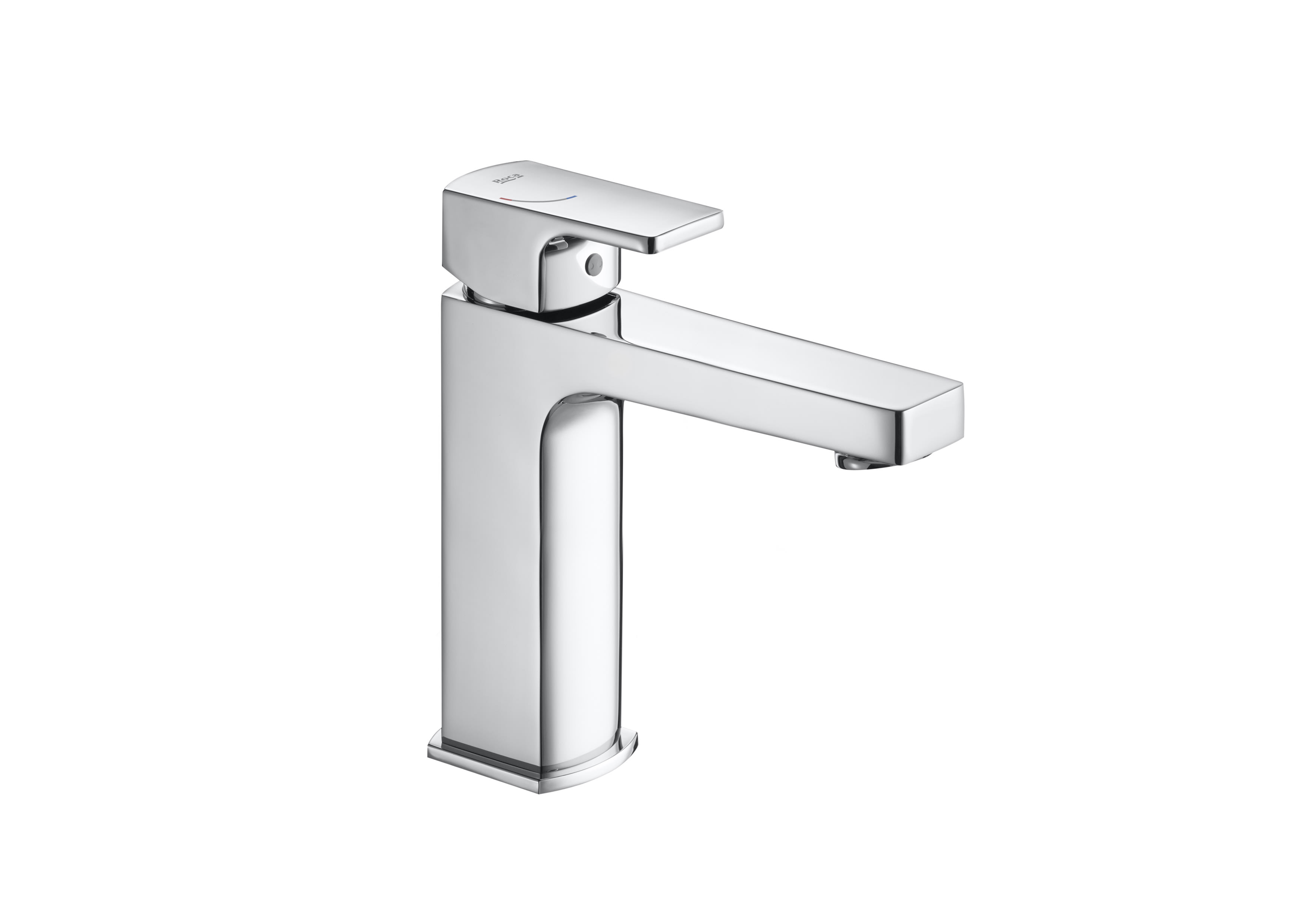 Roca L90 Compact Smooth Body Basin Mixer - Chrome