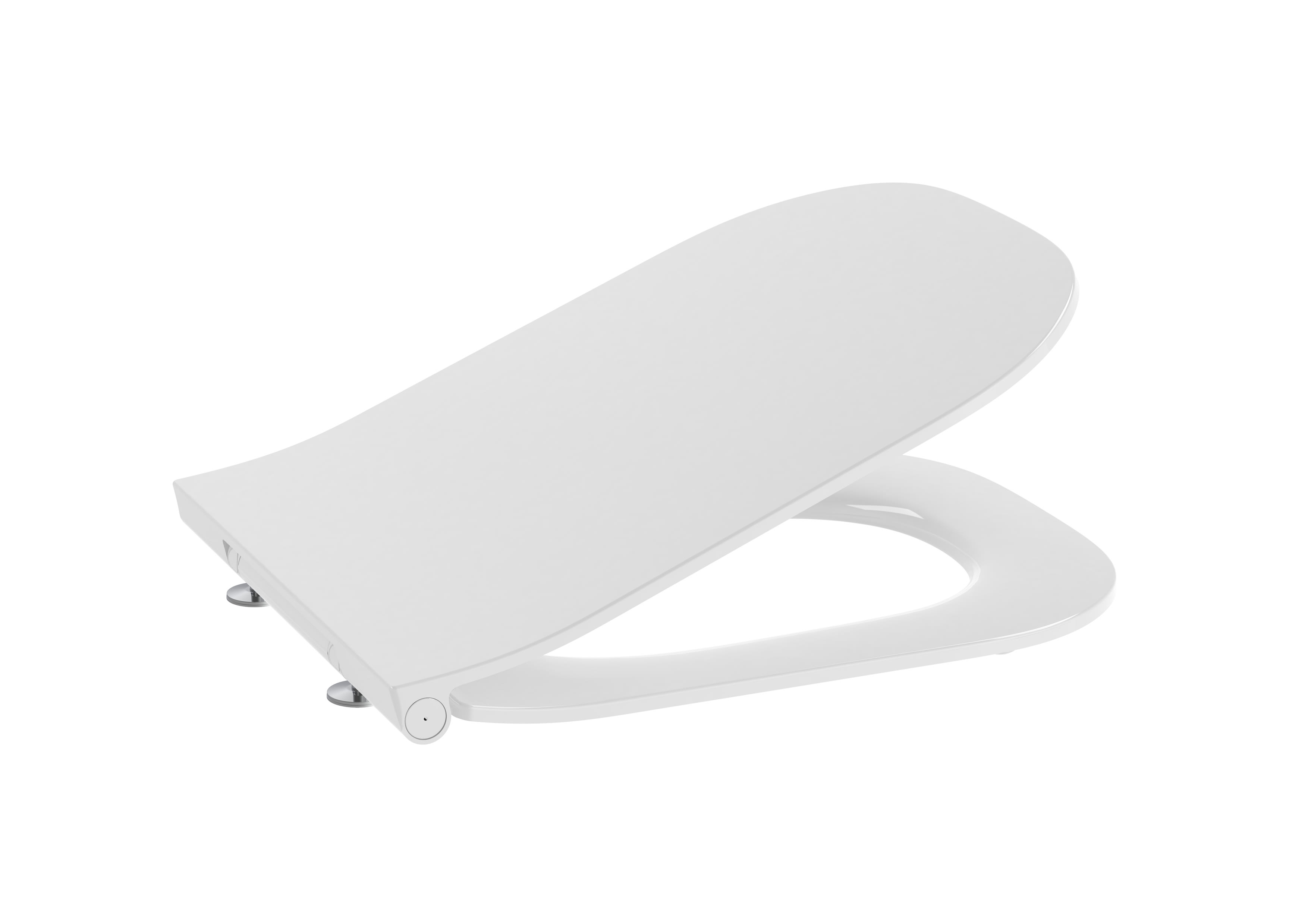 Roca The Gap Square Slim Soft Close Seat - White