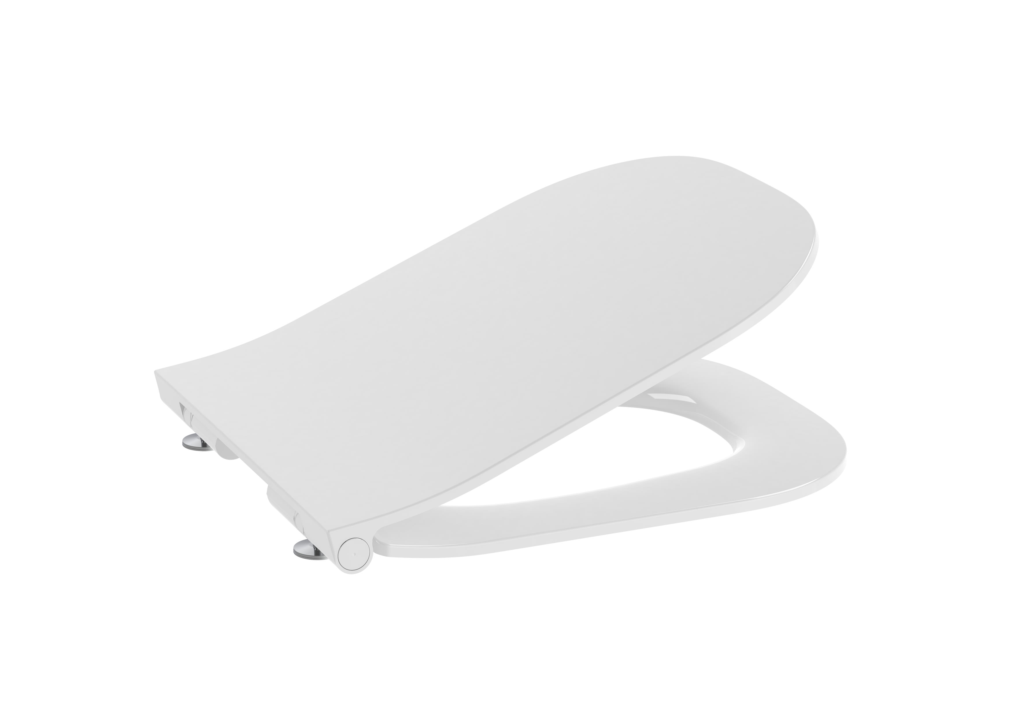 Roca The Gap Square Compact Slim Soft Close Seat - White