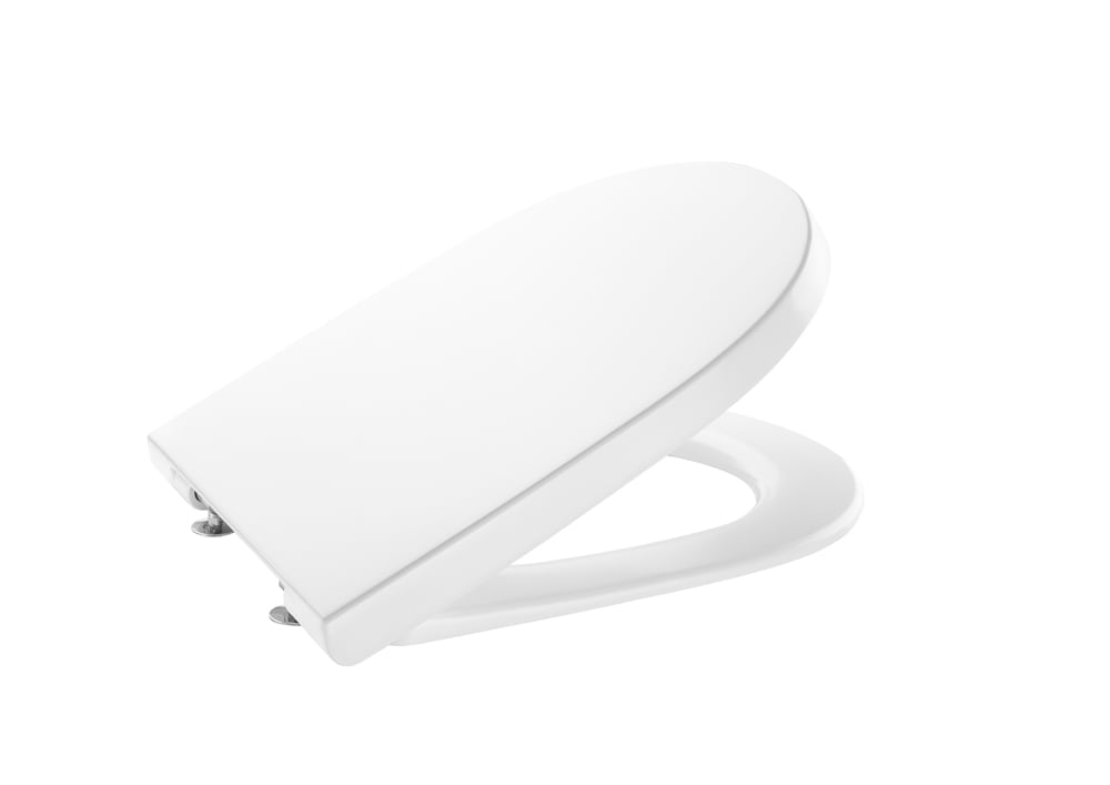 Roca The Gap Round Soft Close Seat For Moulded Back To Wall Pan - White