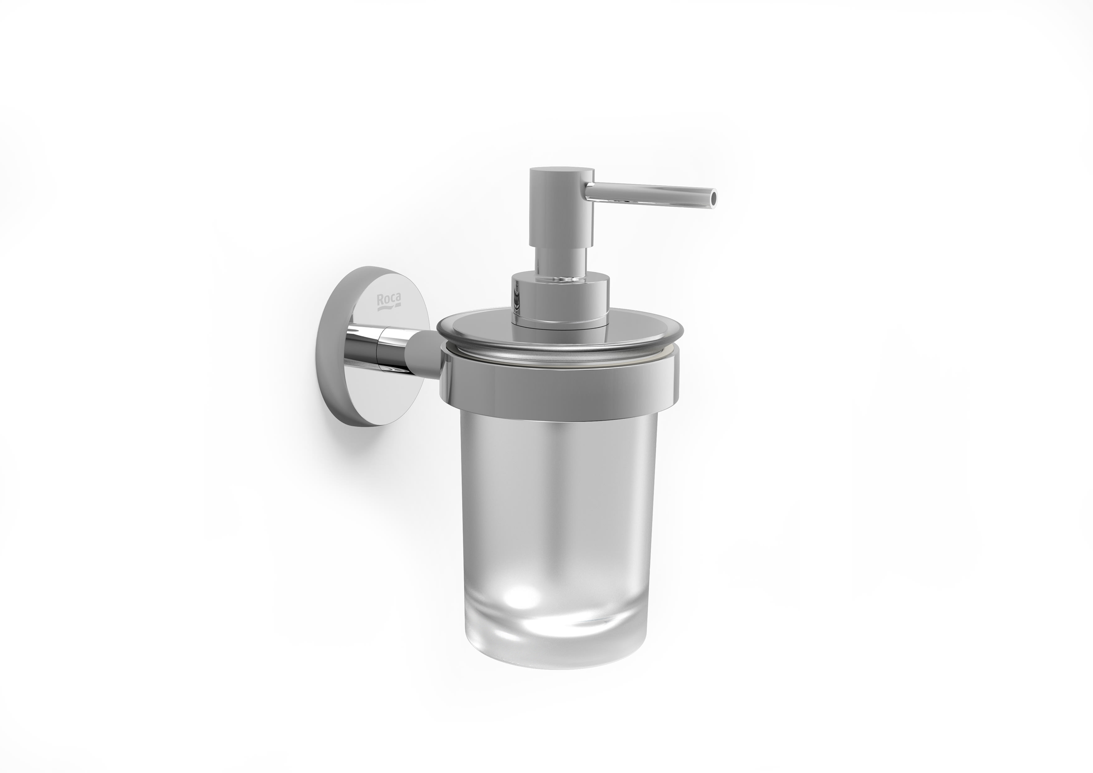 Roca Twin Wall Mounted Soap Dispenser - Chrome