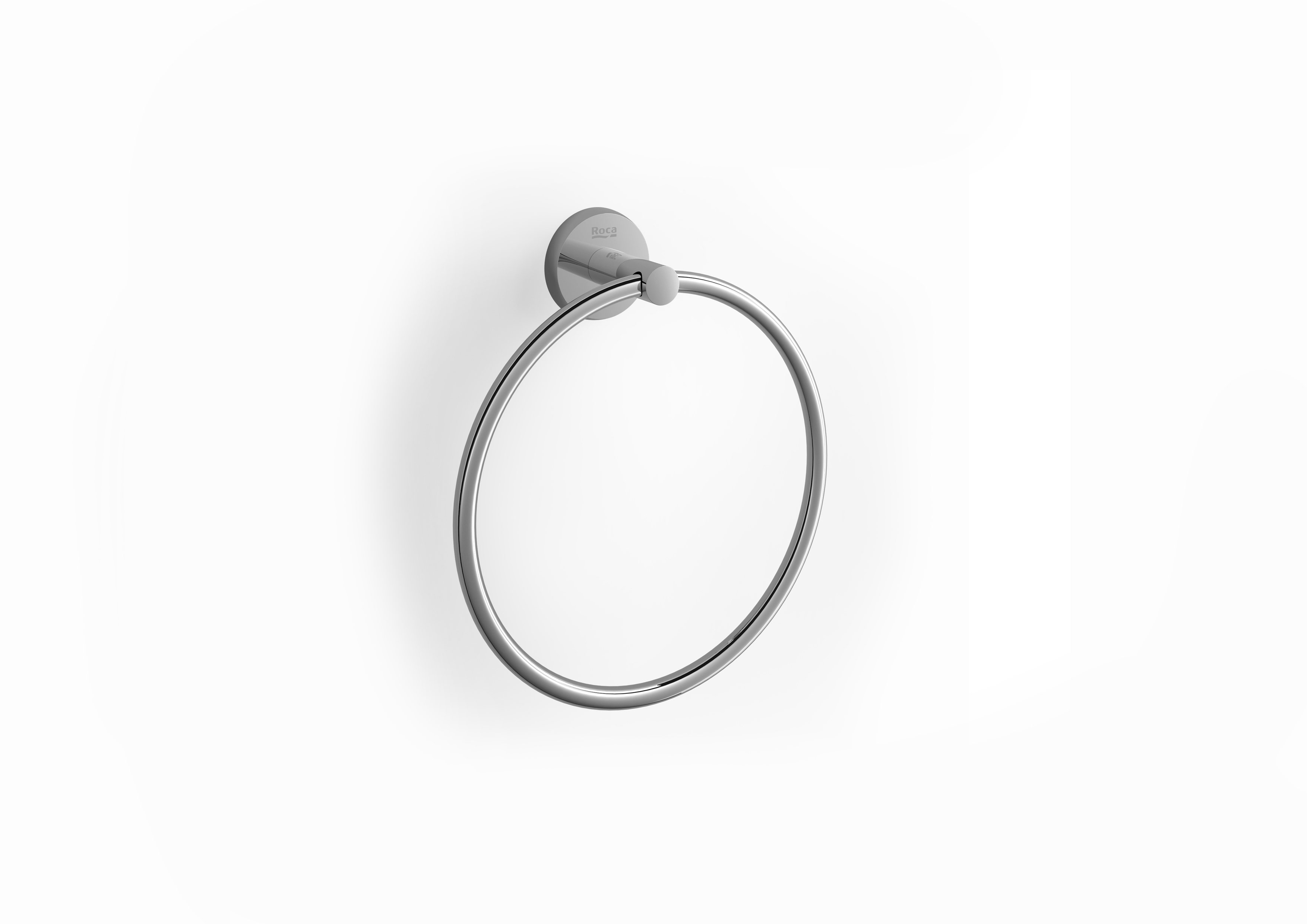 Roca Twin Towel Ring - Chrome