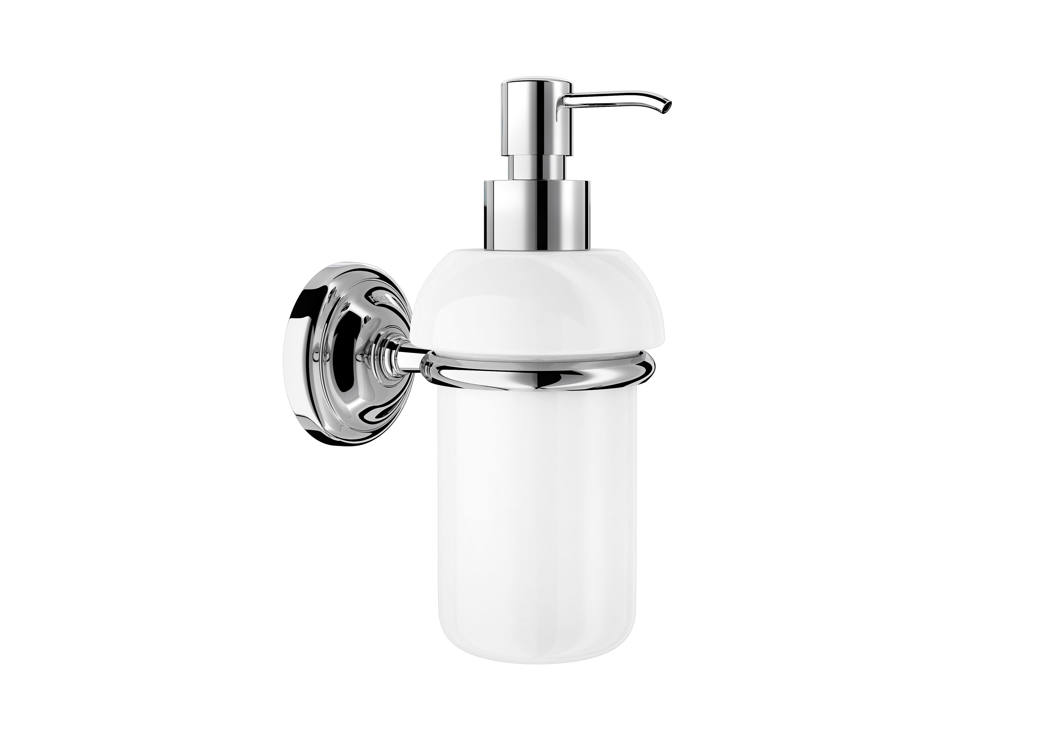 Roca Carmen Soap Dispenser - Chrome / White