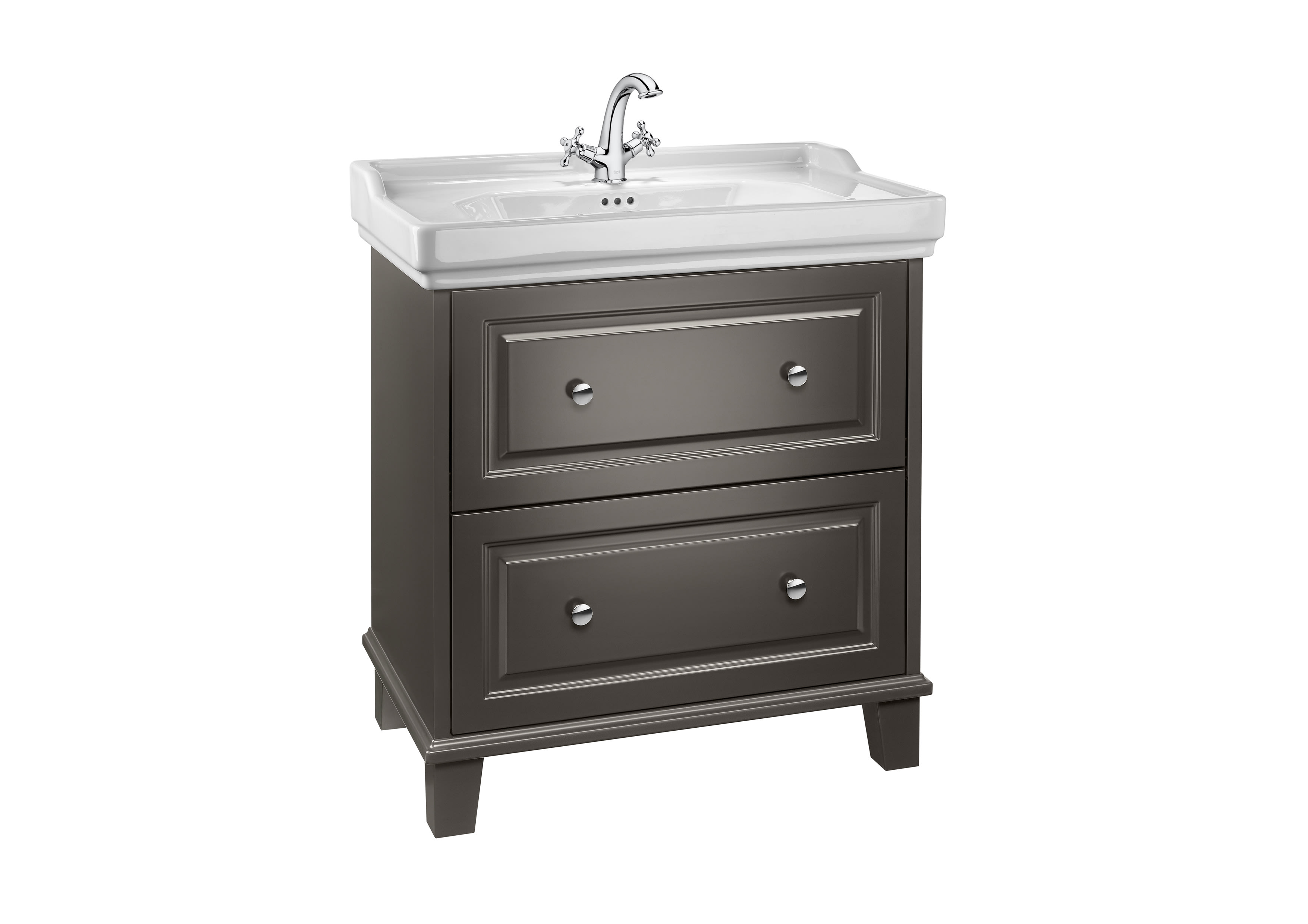 Roca Carmen Vanity Unit 800mm - Matt Dark Grey