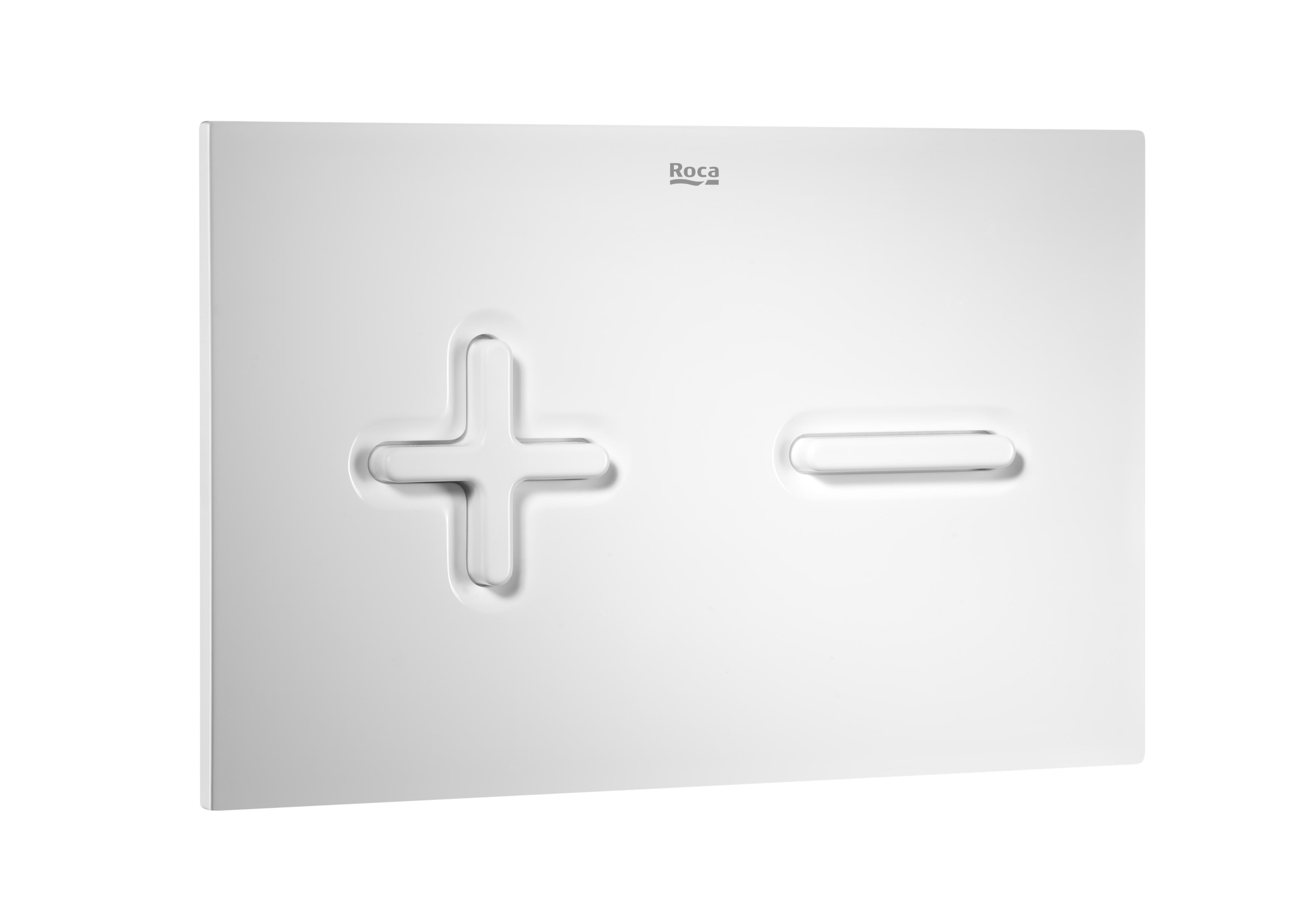 Roca Pl6 Dual Flush Plate - White