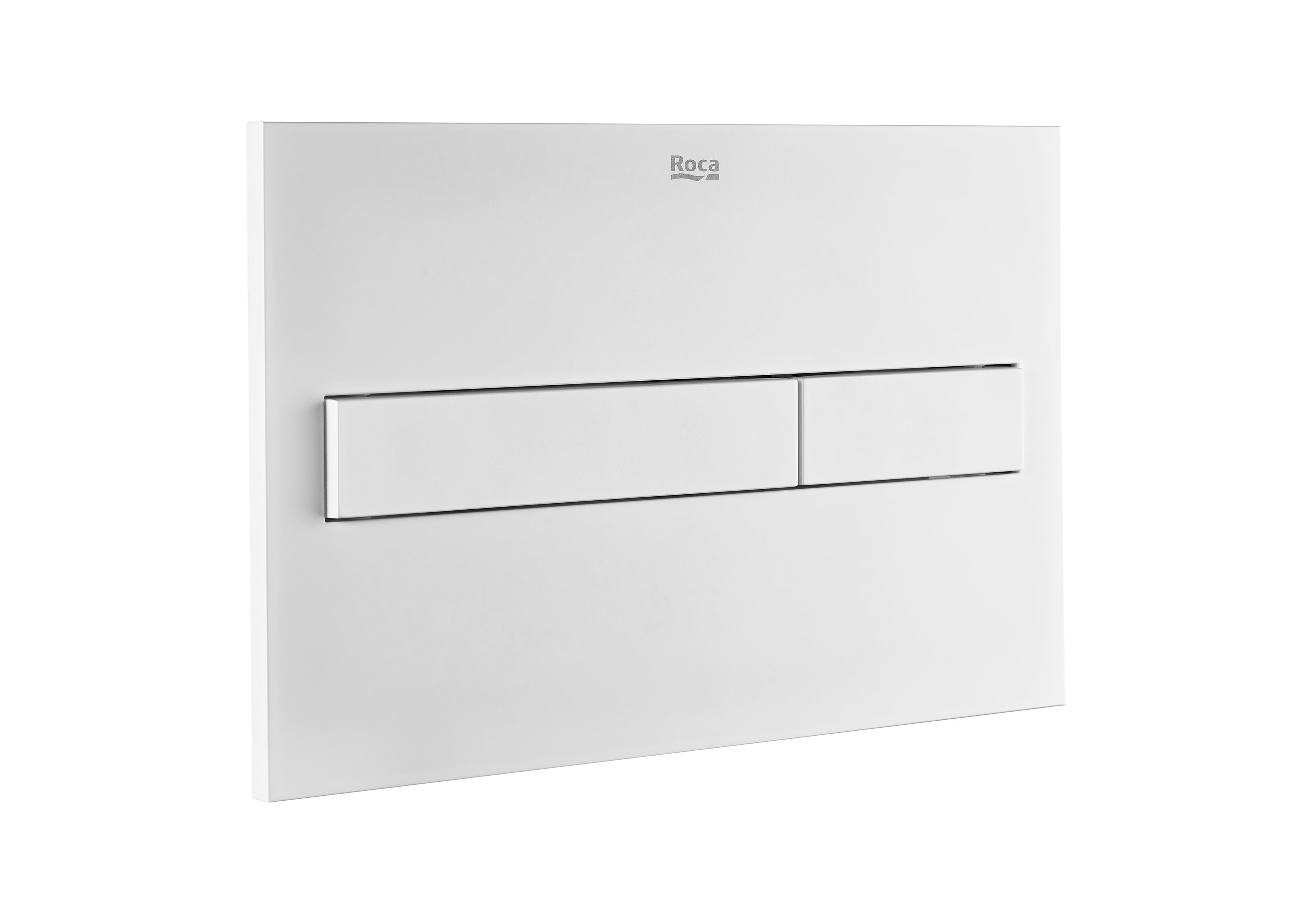 Roca Pl7 Dual Flush Plate - Matt White