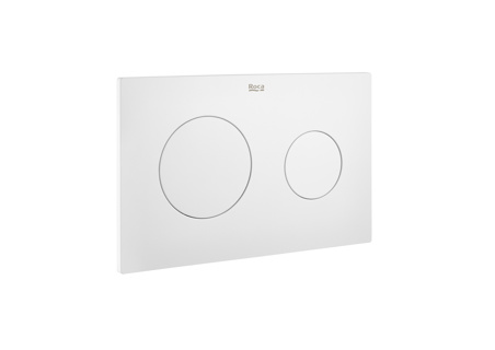 Roca Duplo One PL10 Dual Flush Plate - Matt White