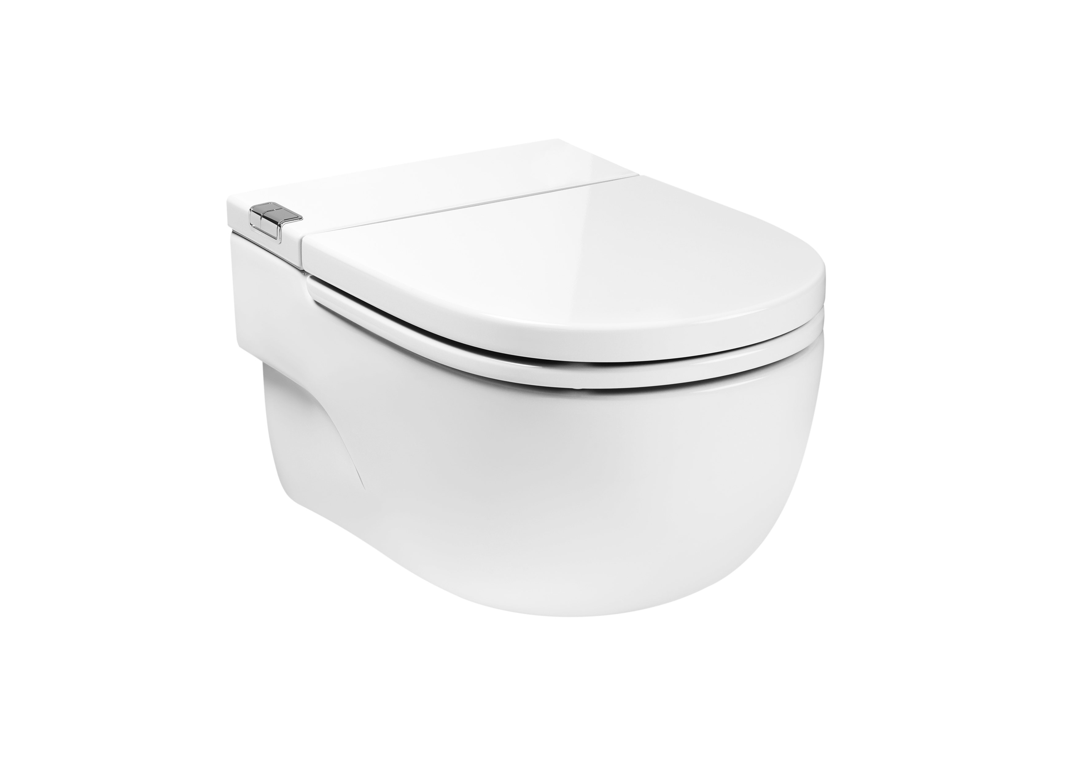 Roca Meridian-N In Tank Wall Hung Pan with Integrated Cistern - White