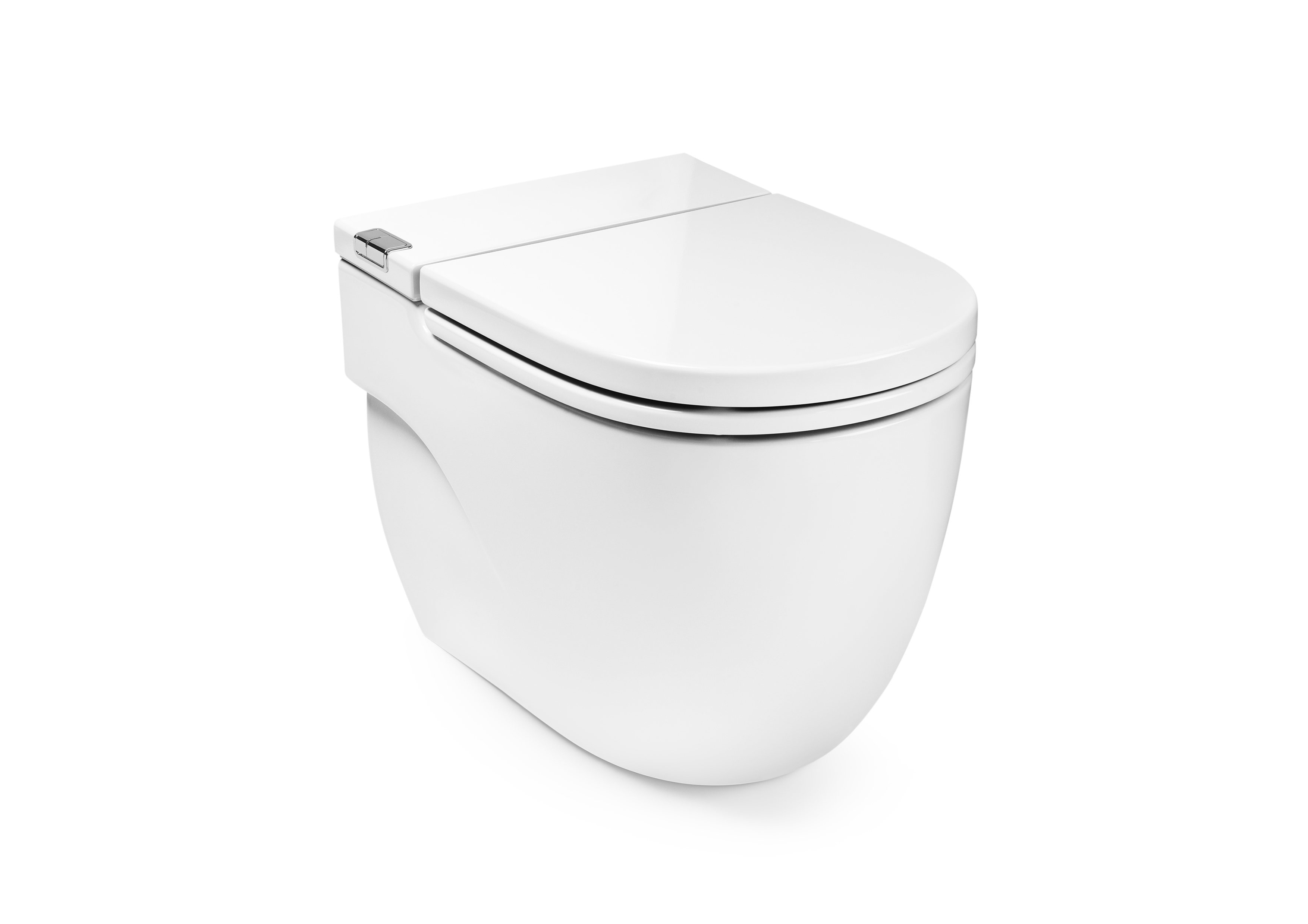 Roca Meridian-N Floor Standing Back To Wall Pan with Integrated Cistern - White