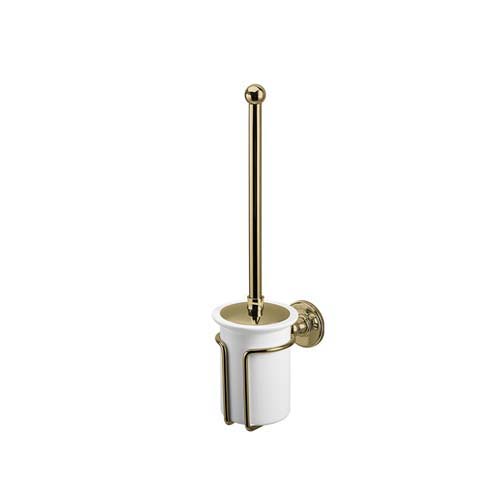 Burlington Accessories - Wc Brush Holder - Gold