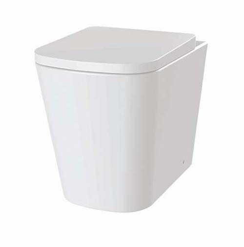 Bayou Anon Rimless Back To Wall Wc Pan - White