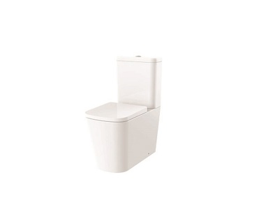 Bayou Anon Rimless Closed Back Close Coupled WC Pan - White