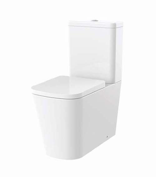 Bayou Rimless Closed Back Close Coupled Wc Pan - White