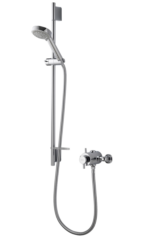 Aqualisa Aspire Dl Exposed Mixer Shower with Adjustable Head - Chrome