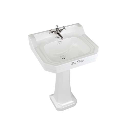 Burlington Script Edwardian Basin 56cm 3 Tap Hole - Burlington