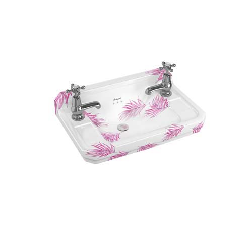 Burlington Edwardian Cloakroom Basin 51cm - Botanical Pink