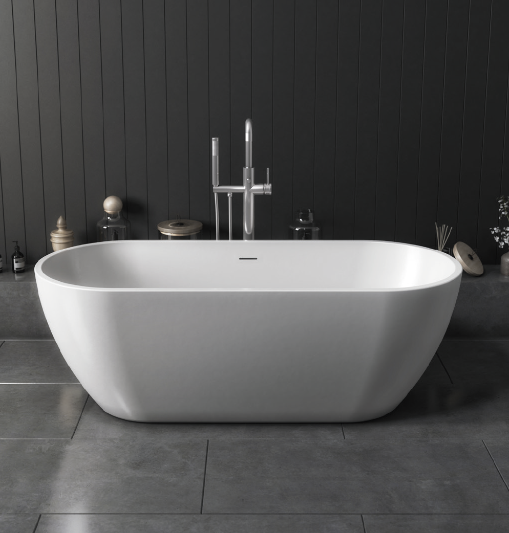 Bayou Freestanding Form Bath - Gloss White 4