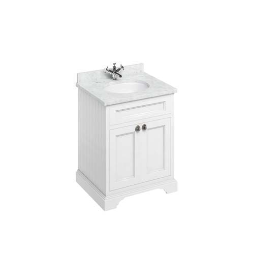 Burlington 65cm Vanity Unit with Two Doors and Worktop