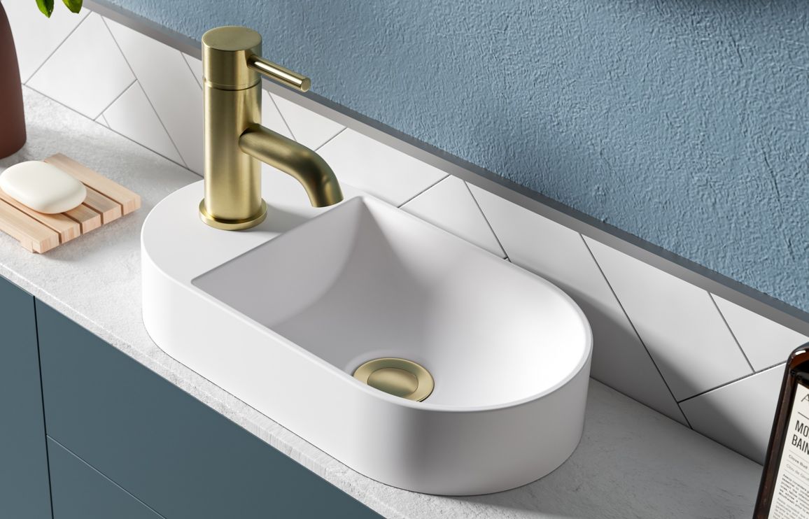 Bayou Bella 380x200mm Mini Resin Washbowl - White