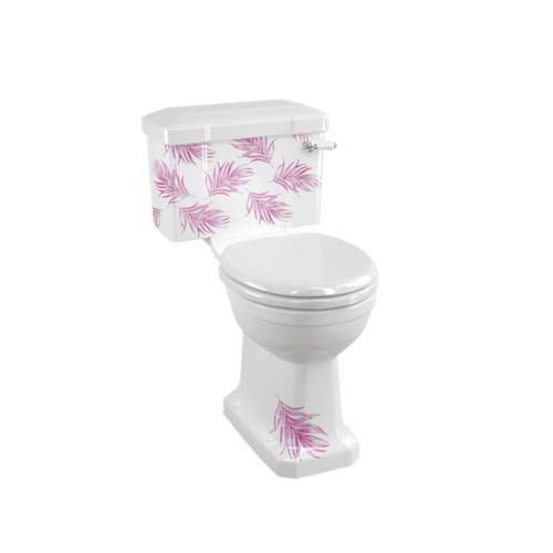 Burlington Botanical Pink Close Coupled WC Suite