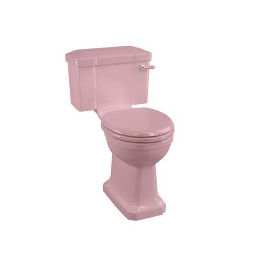 Burlington Close Coupled /Low Level Cistern 51cm - Confetti Pink