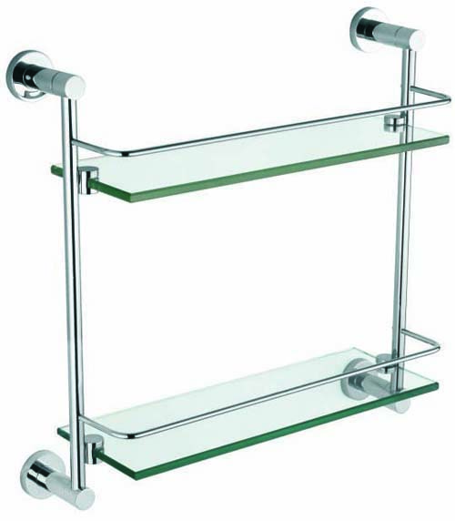 Bayou Capita Double Shelf - Chrome