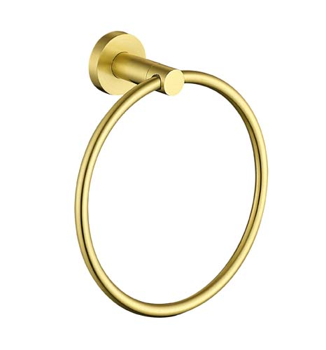 Bayou Towel Ring - Brushed Brass 12