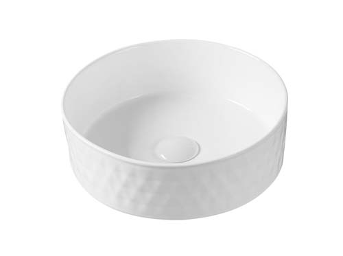 Bayou Geo Patterned Bowl - White