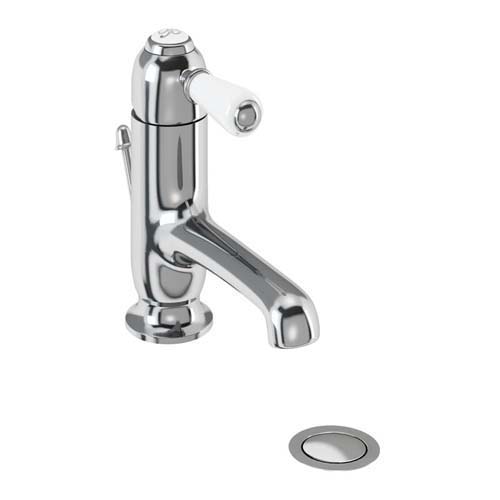 Burlington Straight Spout Monobloc Basin Mixer with Pop-up Waste