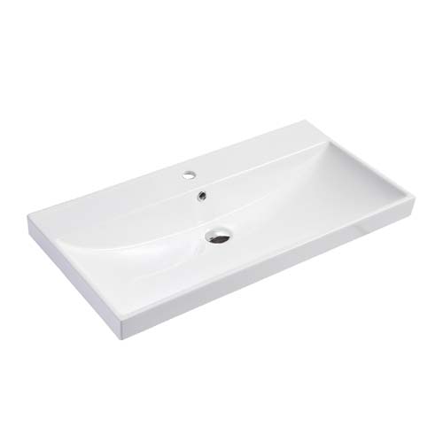 Bayou 80.5 x 46cm Deep Basin - White